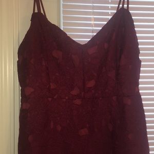 Maroon Lace dress